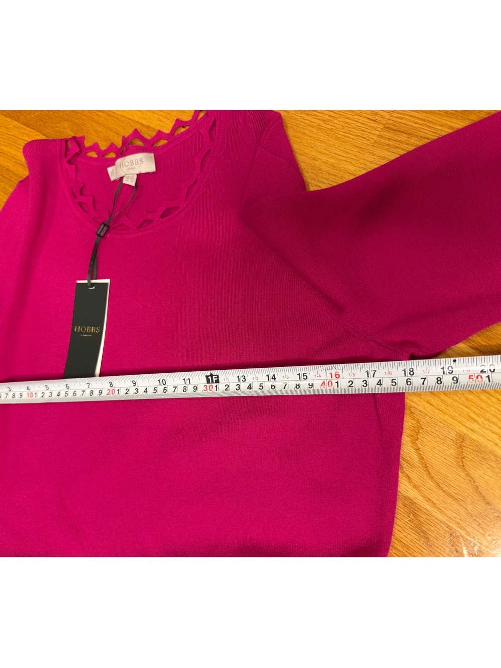 Hobbs London Myra Knitted Dress Orchid Pink NWT - Picture 7 of 10